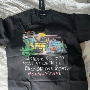 Home+Femme Truck Stop Black Graphic Tee